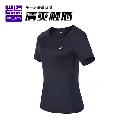 女子跑步竞速短袖透气吸汗马拉松T恤