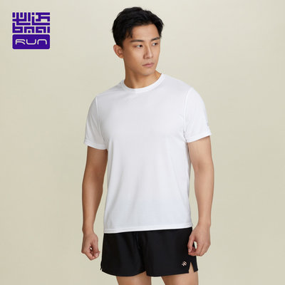 男子跑步运动短袖圆领透气轻薄T恤